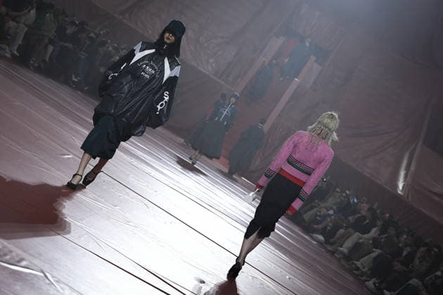 PFW - Lacoste Runway in Paris FA Models walk the runway for the Lacoste collection as part of Paris Fashion Week in Paris, on March 8, 2026. Photo by Firas Abdullah ABACAPRESS.COM Paris Ile-de-France France  Copyright: xAbdullahxFiras ABACAx