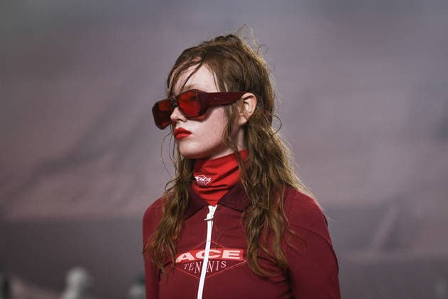 PFW - Lacoste Runway in Paris FA A model walks the runway for the Lacoste collection as part of Paris Fashion Week in Paris, on March 8, 2026. Photo by Firas Abdullah ABACAPRESS.COM Paris Ile-de-France France  Copyright: xAbdullahxFiras ABACAx