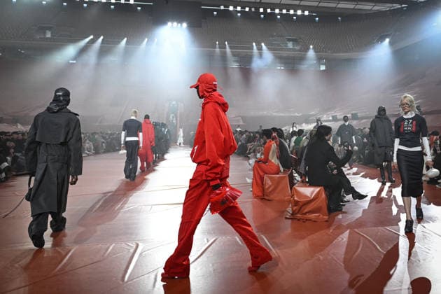PFW - Lacoste Runway in Paris FA Models walk the runway for the Lacoste collection as part of Paris Fashion Week in Paris, on March 8, 2026. Photo by Firas Abdullah ABACAPRESS.COM Paris Ile-de-France France  Copyright: xAbdullahxFiras ABACAx