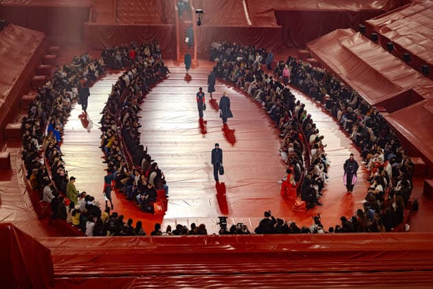 PFW - Lacoste Runway Models walk the runway during the Winter 2026-2027 show as part of Paris Fashion Week on March 8, 2026 at Roland Garros Stadium in Paris, France. Photo by Laurent Zabulon ABACAPRESS.COM Paris France  Copyright: xZabulonxLaurent ABACAx