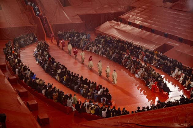 PFW - Lacoste Runway Models walk the runway during the Winter 2026-2027 show as part of Paris Fashion Week on March 8, 2026 at Roland Garros Stadium in Paris, France. Photo by Laurent Zabulon ABACAPRESS.COM Paris France  Copyright: xZabulonxLaurent ABACAx
