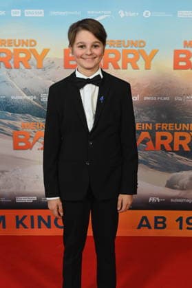 Actor Paco von Wyss attends the premiere of the film Mein Freund Barry at the Cinedom in Cologne