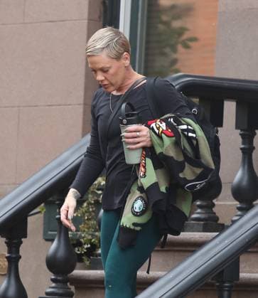 Pink departs townhouse a half an hour after husband Carey Hart and son Jameson Hart left the same townhouse and got on a subway in lower Manhattan. Both were spotted without their wedding rings amidst rumors that the couple have split. Featuring: Pink, Alecia Moore Where: New York City, New York, United States When: 08 Mar 2026 Credit: Rob Davis INSTARimages EDITORIAL USE ONLY. NOT FOR USE BY NEWSPAPERS BASED IN THE UK. Copyright: xx instar55537882