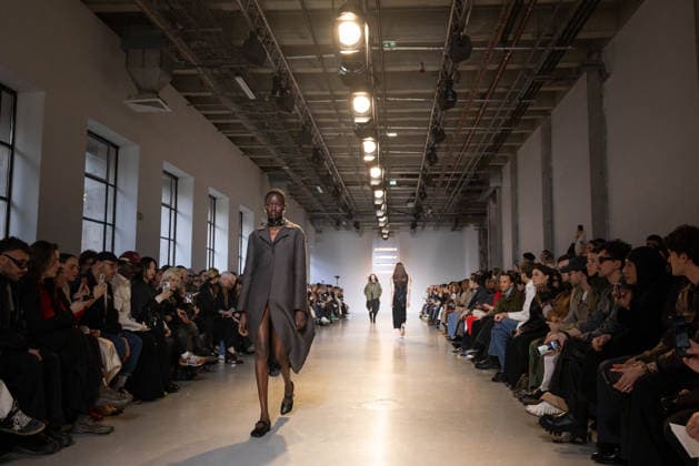 PFW - Niccolo Pasqualetti Runway A model presents a creation by Niccolo Pasqualetti for the Women s Ready to Wear Fall Winter 2026-2027 collection fashion show as part of the Paris Women Fashion Week (PFW), in Paris, on March 8, 2026. Photo by Alexis Jumeau ABACAPRESS.COM Paris France  Copyright: xJumeauxAlexis ABACAx
