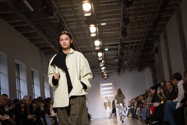 PFW - Niccolo Pasqualetti Runway A model presents a creation by Niccolo Pasqualetti for the Women s Ready to Wear Fall Winter 2026-2027 collection fashion show as part of the Paris Women Fashion Week (PFW), in Paris, on March 8, 2026. Photo by Alexis Jumeau ABACAPRESS.COM Paris France  Copyright: xJumeauxAlexis ABACAx