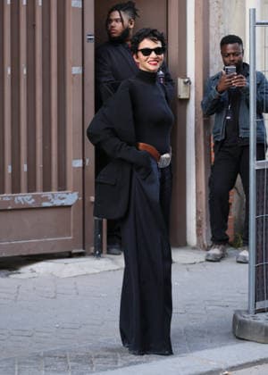 Farida Khelfa at the arrivals at the Jean Paul Gaultier Womenswear Collection Prêt à Porter Automne Hiver 2026 2027 show as part of Paris Fashion Week PFW , in Paris, France, March 8, 2026 Olivier Borde Bestimage Arrivals at the Jean Paul Gaultier Womenswear Fall Winter 2026 2027 show as part of Paris Fashion Week on March 08, 2026 in Paris, France Paris France  Copyright: xDenisxGuignebourgx xBestimagexDenisxGuignebourgx xBestimagex
