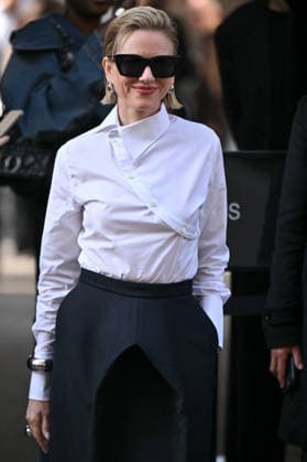 PFW Jean Paul Gaultier Outside Arrivals Naomi Watts arriving at the Jean Paul Gaultier show during Fashion Week in Paris, France on March 8, 2026. Photo by Julien Reynaud APS-Medias ABACAPRESS.COM Paris France  Copyright: xReynaudxJulien APS-Medias ABACAx