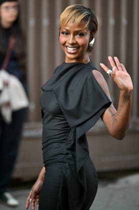 PFW Jean Paul Gaultier Outside Arrivals Justine Skye arriving at the Jean Paul Gaultier show during Fashion Week in Paris, France on March 8, 2026. Photo by Julien Reynaud APS-Medias ABACAPRESS.COM Paris France  Copyright: xReynaudxJulien APS-Medias ABACAx