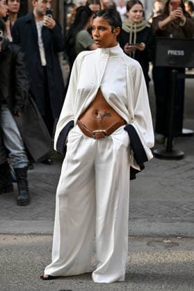 PFW Jean Paul Gaultier Outside Arrivals Tokischa arriving at the Jean Paul Gaultier show during Fashion Week in Paris, France on March 8, 2026. Photo by Julien Reynaud APS-Medias ABACAPRESS.COM Paris France  Copyright: xReynaudxJulien APS-Medias ABACAx