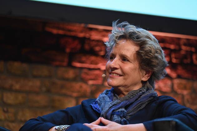Author Bettina Flitner reads and speaks at Lit Cologne, the international literature festival