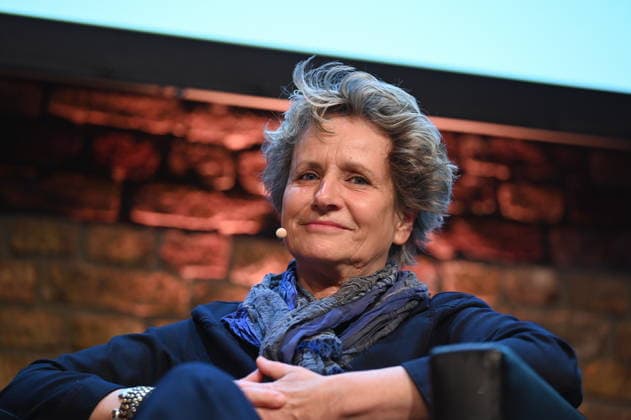 Author Bettina Flitner reads and speaks at Lit Cologne, the international literature festival