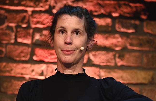 Author Daniela Dröscher reads and speaks at Lit Cologne, the international literature festival