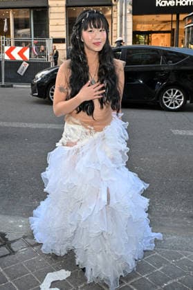 PFW Ottolinger Outside Arrivals Wisp arriving at the Ottolinger show during Fashion Week in Paris, France on March 8, 2026. Photo by Julien Reynaud APS-Medias ABACAPRESS.COM Paris France  Copyright: xReynaudxJulien APS-Medias ABACAx