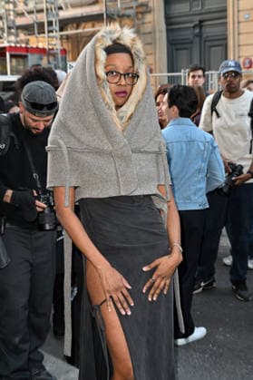 PFW Ottolinger Outside Arrivals Nimay Ndolo arriving at the Ottolinger show during Fashion Week in Paris, France on March 8, 2026. Photo by Julien Reynaud APS-Medias ABACAPRESS.COM Paris France  Copyright: xReynaudxJulien APS-Medias ABACAx