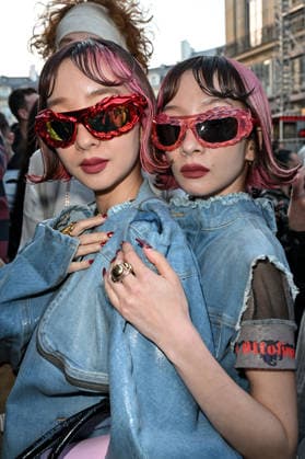 PFW Ottolinger Outside Arrivals Aya Suzuki and Ami Suzuki arriving at the Ottolinger show during Fashion Week in Paris, France on March 8, 2026. Photo by Julien Reynaud APS-Medias ABACAPRESS.COM Paris France  Copyright: xReynaudxJulien APS-Medias ABACAx