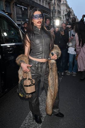 PFW Ottolinger Outside Arrivals Mina Galan arriving at the Ottolinger show during Fashion Week in Paris, France on March 8, 2026. Photo by Julien Reynaud APS-Medias ABACAPRESS.COM Paris France  Copyright: xReynaudxJulien APS-Medias ABACAx