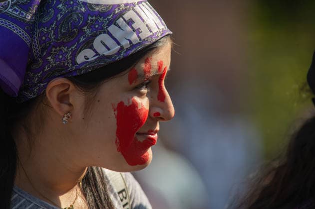 Mexico International Women™s Day A woman taking part during a demonstration in Queretaro to commemorate the International Women s Day to demand equality gender and women s rights. Thousands of women around the world are joining the global International Women s Day strike. on March 8, 2026 in Queretaro, Mexico. (Photo by Jose Carrera Eyepix Group) Copyright: xJosexCarrera xEyepixxGroupx JFC_08032026_177623