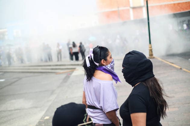 Women Join Global Strike for International Women s Day Women taking part during a rally marking the International Women s Day to demand women rights. on March 8, 2026 in Tlaxcala, Mexico. (Photo by Essene Hernandez Eyepix Group) Copyright: xEssenexHernandezx xEyepixxGroupx EH_08032026_177743
