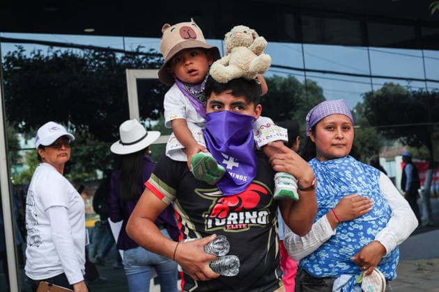 Women Join Global Strike for International Women s Day A man is seen during a rally marking the International Women s Day to demand women rights. on March 8, 2026 in Tlaxcala, Mexico. (Photo by Essene Hernandez Eyepix Group) Copyright: xEssenexHernandezx xEyepixxGroupx EH_08032026_177703