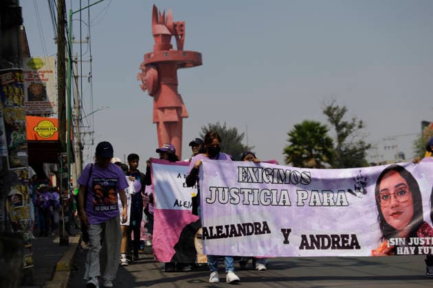 March 8, 2026, ChimalhuacaN, State Of Mexico, Mexico: Mothers and relatives of missing women and victims of femicide marched from the statue of the Chimalli Warrior to the municipal seat of Chimalhuacan in the State of Mexico to demand justice and punishment for the perpetrators, on the occasion of International Women s Day in Mexico. According to the United Nations, International Women s Day is commemorated in many countries around the world. When women from all continents, often separated by national borders and ethnic, linguistic, cultural, economic and political differences, come together on this day, they can contemplate a tradition of no less than ninety years of struggle for equality, justice, peace and development. ChimalhuacaN - ZUMAs197 20260308_aaa_s197_620 Copyright: xGerardoxVieyrax