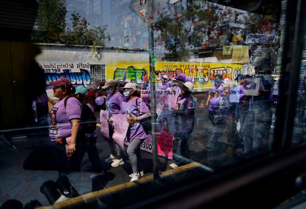 March 8, 2026, ChimalhuacaN, State Of Mexico, Mexico: Mothers and relatives of victims of disappearance and femicide marched to the municipal seat of Chimalhuacan in the State of Mexico to demand justice and punishment for the perpetrators, on the occasion of International Women s Day in Mexico. According to the United Nations, International Women s Day is commemorated in many countries around the world. When women from all continents, often separated by national borders and ethnic, linguistic, cultural, economic and political differences, come together on this day, they can contemplate a tradition of no less than ninety years of struggle for equality, justice, peace and development. ChimalhuacaN Mexico - ZUMAs197 20260308_aaa_s197_623 Copyright: xGerardoxVieyrax
