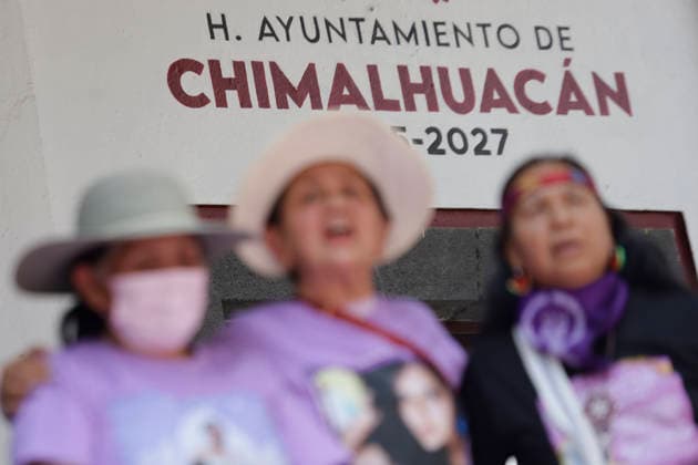 March 8, 2026, ChimalhuacaN, State Of Mexico, Mexico: Mothers and relatives of missing women and victims of femicide protested in the municipal seat of Chimalhuacan in the State of Mexico, demanding justice and punishment for the perpetrators, on the occasion of International Women s Day in Mexico. According to the United Nations, International Women s Day is commemorated in many countries around the world. When women from all continents, often separated by national borders and ethnic, linguistic, cultural, economic and political differences, come together on this day, they can contemplate a tradition of no less than ninety years of struggle for equality, justice, peace and development. ChimalhuacaN Mexico - ZUMAs197 20260308_aaa_s197_629 Copyright: xGerardoxVieyrax
