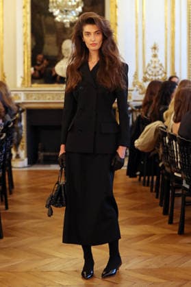 PFW - Magda Butrym Runway A model walks the runway during the Magda Butrym Womenswear Fall Winter 2026-2027 show as part of Paris Fashion Week on March 08, 2026 in Paris, France. Photo by Alain Gil Gonzalez ABACAPRESS.COM Paris France  Copyright: xGonzalezxAlain-Gil ABACAx