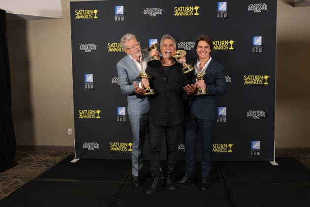 Los Angeles CA March 8 Tom Cruise, Esai Morales and Christopher McQuarrie the 53rd Annual Saturn Awards held at Universal Hilton on March 08, 2026 in Los Angeles, California. Credit: USA - ZUMAa123 20260308_zaa_a123_101 Copyright: xAdMediax