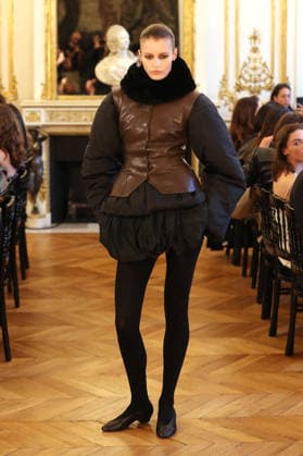 PFW - Magda Butrym Runway A model walks the runway during the Magda Butrym Womenswear Fall Winter 2026-2027 show as part of Paris Fashion Week on March 08, 2026 in Paris, France. Photo by Alain Gil Gonzalez ABACAPRESS.COM Paris France  Copyright: xGonzalezxAlain-Gil ABACAx