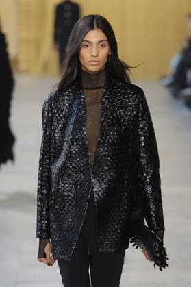 PFW - Akris Runway A model walks the runway during the Akris Womenswear Fall Winter 2026-2027 show as part of Paris Fashion Week on March 08, 2026 in Paris, France. Photo by Alain Gil Gonzalez ABACAPRESS.COM Paris France  Copyright: xGonzalezxAlain-Gil ABACAx