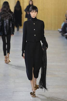 PFW - Akris Runway A model walks the runway during the Akris Womenswear Fall Winter 2026-2027 show as part of Paris Fashion Week on March 08, 2026 in Paris, France. Photo by Alain Gil Gonzalez ABACAPRESS.COM Paris France  Copyright: xGonzalezxAlain-Gil ABACAx