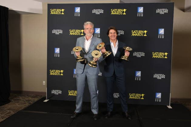 Los Angeles CA March 8 Tom Cruise and Christopher McQuarrie the 53rd Annual Saturn Awards held at Universal Hilton on March 08, 2026 in Los Angeles, California. Credit: USA - ZUMAa123 20260308_zaa_a123_172 Copyright: xAdMediax