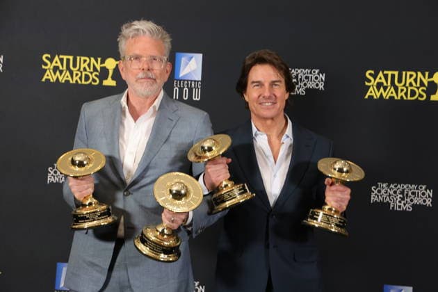 Los Angeles CA March 8 Tom Cruise and Christopher McQuarrie the 53rd Annual Saturn Awards held at Universal Hilton on March 08, 2026 in Los Angeles, California. Credit: USA - ZUMAa123 20260308_zaa_a123_158 Copyright: xAdMediax