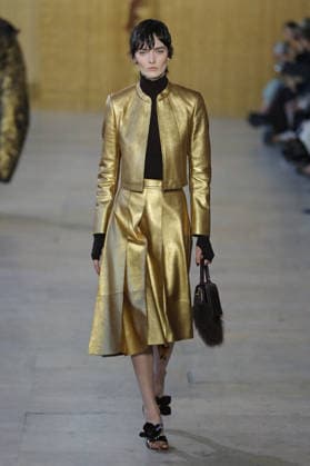 PFW - Akris Runway A model walks the runway during the Akris Womenswear Fall Winter 2026-2027 show as part of Paris Fashion Week on March 08, 2026 in Paris, France. Photo by Alain Gil Gonzalez ABACAPRESS.COM Paris France  Copyright: xGonzalezxAlain-Gil ABACAx