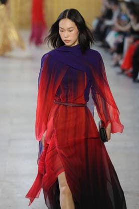 PFW - Akris Runway A model walks the runway during the Akris Womenswear Fall Winter 2026-2027 show as part of Paris Fashion Week on March 08, 2026 in Paris, France. Photo by Alain Gil Gonzalez ABACAPRESS.COM Paris France  Copyright: xGonzalezxAlain-Gil ABACAx