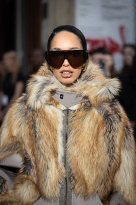 Dina Ayada at Ottolinger Collection Femme Prêt à Porter Automne Hiver 2026 2027 fashion show during Paris Fashion Week on march 8th 2026 Julien Sarkissian Bestimage Celebrities at Ottolinger Women Ready to Wear Fall Winter 2026 2027 Collection fashion show, during Paris Fashion Week on march 8th 2026 Paris France  Copyright: xJulienxSarkissianx xBestimagexJulienxSarkissianx xBestimagex