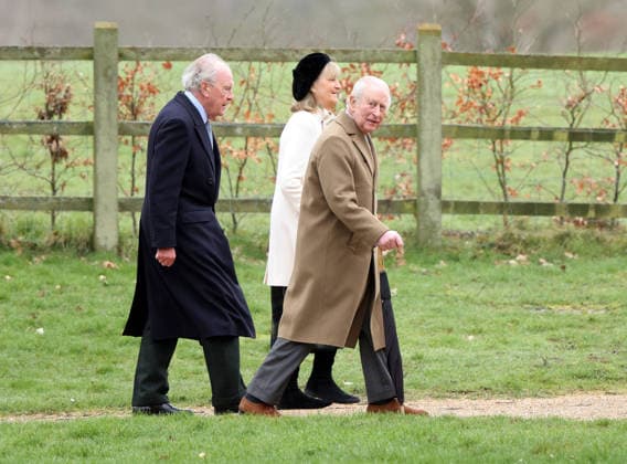 King Charles III attended the Sunday morning service at St. Mary Magdalene church in Sandringham today. It is still not known whether he has seen his brother Andrew Mountbatten-Windsor, who is currently staying at Wood Farm on the Sandringham estate, whilst he has been here. Mountbatten-Windsor was arrested last week, and taken to Aylsham police station before being released under investigation, and returning to Wood Farm. Andrew Mountbatten-Windsor, formerly Prince Andrew The Duke of York, has previously denied any wrongdoing in relation to sex offender Jeffrey Epstein. King Charles III, Sandringham, Norfolk, on 8th March, 2026 .