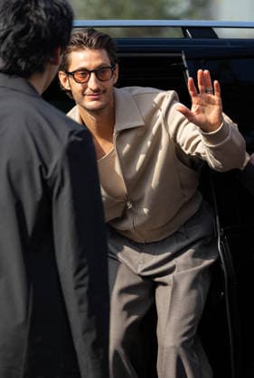 Pierre Niney at Lacoste Collection Femme Prêt à Porter Automne Hiver 2026 2027 fashion show during Paris Fashion Week on march 8th 2026 Thibault Duboucher Bestimage Celebrities at Lacoste Women Ready to Wear Fall Winter 2026 2027 Collection fashion show, during Paris Fashion Week on march 8th 2026 Paris France  Copyright: xThibaultxDuboucherx xBestimagexThibaultxDuboucherx xBestimagex