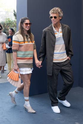 PFW - Lacoste Photocall Lauren Lake and Gustavo Kuerten attend the Lacoste Womenswear Fall Winter 2026-2027 show as part of Paris Fashion Week on March 08, 2026 at Roland Garros Stadium in Paris, France. Photo by Laurent Zabulon ABACAPRESS.COM Paris France  Copyright: xZabulonxLaurent ABACAx