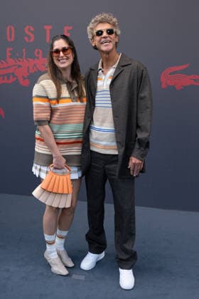 PFW - Lacoste Photocall Lauren Lake and Gustavo Kuerten attend the Lacoste Womenswear Fall Winter 2026-2027 show as part of Paris Fashion Week on March 08, 2026 at Roland Garros Stadium in Paris, France. Photo by Laurent Zabulon ABACAPRESS.COM Paris France  Copyright: xZabulonxLaurent ABACAx