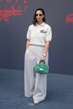 PFW - Lacoste Photocall Nadia Melliti attends the Winter 2026-2027 show as part of Paris Fashion Week on March 08, 2026 at Roland Garros Stadium in Paris, France. Photo by Laurent Zabulon ABACAPRESS.COM Paris France  Copyright: xZabulonxLaurent ABACAx