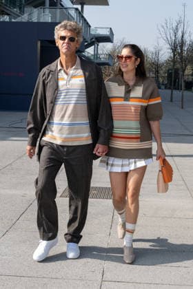 PFW - Lacoste Photocall Lauren Lake and Gustavo Kuerten attend the Lacoste Womenswear Fall Winter 2026-2027 show as part of Paris Fashion Week on March 08, 2026 at Roland Garros Stadium in Paris, France. Photo by Laurent Zabulon ABACAPRESS.COM Paris France  Copyright: xZabulonxLaurent ABACAx
