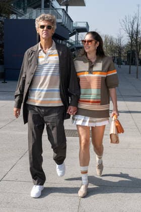 PFW - Lacoste Photocall Lauren Lake and Gustavo Kuerten attend the Lacoste Womenswear Fall Winter 2026-2027 show as part of Paris Fashion Week on March 08, 2026 at Roland Garros Stadium in Paris, France. Photo by Laurent Zabulon ABACAPRESS.COM Paris France  Copyright: xZabulonxLaurent ABACAx