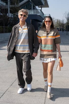 PFW - Lacoste Photocall Lauren Lake and Gustavo Kuerten attend the Lacoste Womenswear Fall Winter 2026-2027 show as part of Paris Fashion Week on March 08, 2026 at Roland Garros Stadium in Paris, France. Photo by Laurent Zabulon ABACAPRESS.COM Paris France  Copyright: xZabulonxLaurent ABACAx