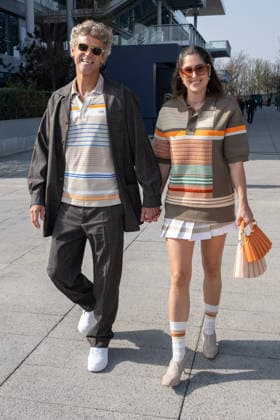 PFW - Lacoste Photocall Lauren Lake and Gustavo Kuerten attend the Lacoste Womenswear Fall Winter 2026-2027 show as part of Paris Fashion Week on March 08, 2026 at Roland Garros Stadium in Paris, France. Photo by Laurent Zabulon ABACAPRESS.COM Paris France  Copyright: xZabulonxLaurent ABACAx