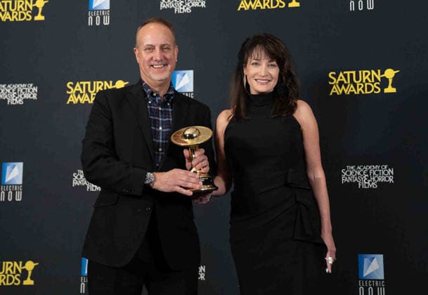March 8, 2026, Hollywood, California, United States: John Westphal and Karen Bailey arrive on the red carpet of the 53rd Annual Saturn Awards at The Hilton Universal City Hotel in Hollywood California on Mar. 8, 2026. (Contributing Photographer, Hollywood United States - ZUMAt169 20260308_zep_t169_026 Copyright: xConnorxTerryx