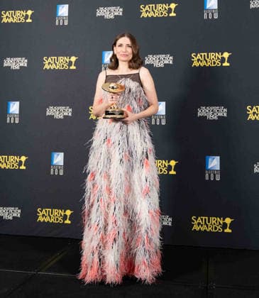 March 8, 2026, Hollywood, California, United States: Karolina Wydra arrives on the red carpet of the 53rd Annual Saturn Awards at The Hilton Universal City Hotel in Hollywood California on Mar. 8, 2026. (Contributing Photographer, Hollywood United States - ZUMAt169 20260308_zep_t169_035 Copyright: xConnorxTerryx