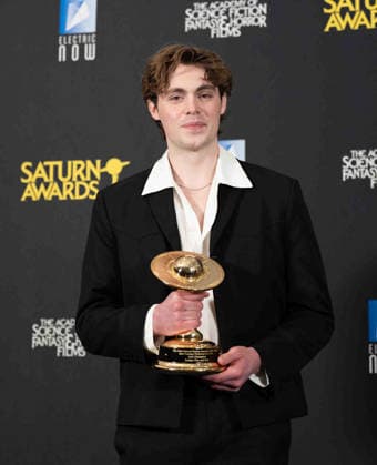 March 8, 2026, Hollywood, California, United States: Jack Champion arrives on the red carpet of the 53rd Annual Saturn Awards at The Hilton Universal City Hotel in Hollywood California on Mar. 8, 2026. (Contributing Photographer, Hollywood United States - ZUMAt169 20260308_zep_t169_039 Copyright: xConnorxTerryx