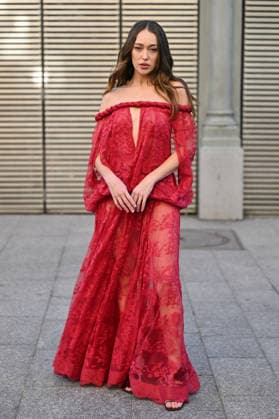 PFW Zimmermann Outside Arrivals Alycia Debnam Carey arriving at the Zimmermann show during Fashion Week in Paris, France on March 9, 2026. Photo by Julien Reynaud APS-Medias ABACAPRESS.COM Paris France  Copyright: xReynaudxJulien APS-Medias ABACAx