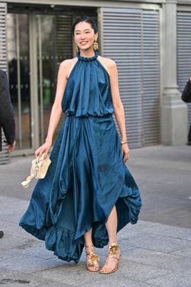 PFW Zimmermann Outside Arrivals Bonnie Chen arriving at the Zimmermann show during Fashion Week in Paris, France on March 9, 2026. Photo by Julien Reynaud APS-Medias ABACAPRESS.COM Paris France  Copyright: xReynaudxJulien APS-Medias ABACAx